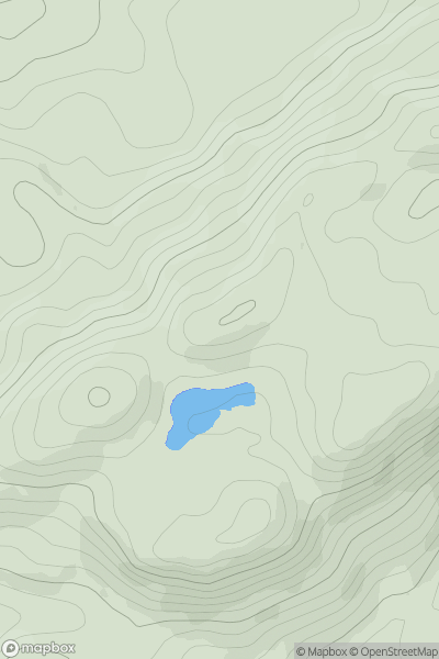 Thumbnail image for Cnoc nam Broighleag showing contour plot for surrounding peak