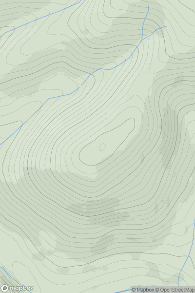 Thumbnail image for Dowglen Hill showing contour plot for surrounding peak