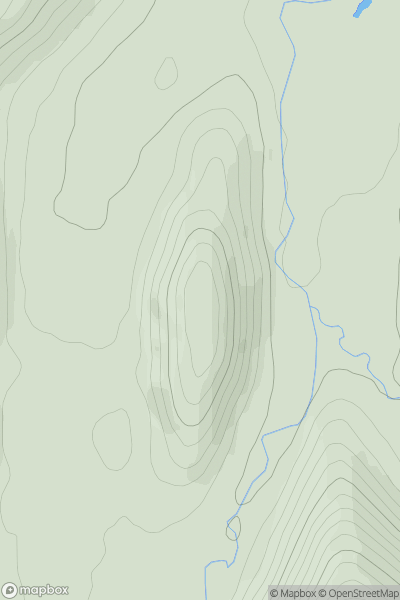 Thumbnail image for Macbeth's Castle showing contour plot for surrounding peak