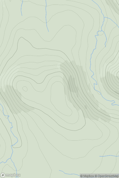 Thumbnail image for Knock Hills showing contour plot for surrounding peak
