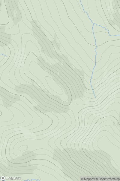 Thumbnail image for Wildgoose Hill showing contour plot for surrounding peak