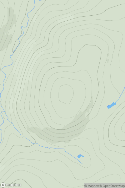 Thumbnail image for Staney Hill showing contour plot for surrounding peak