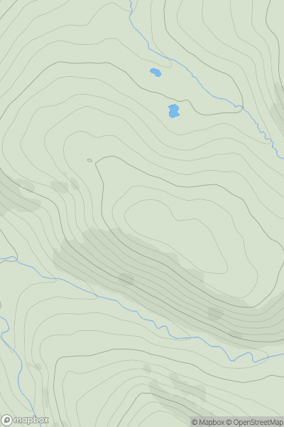 Thumbnail image for Binks Hill showing contour plot for surrounding peak