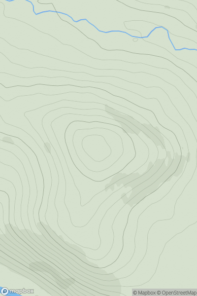 Thumbnail image for Laidlawstiel Hill showing contour plot for surrounding peak