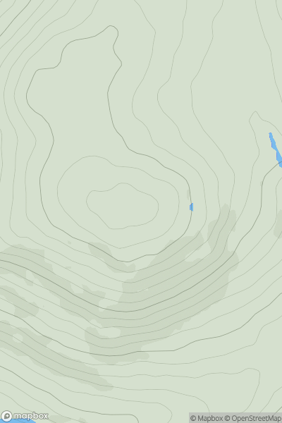 Thumbnail image for Buckholm Hill showing contour plot for surrounding peak