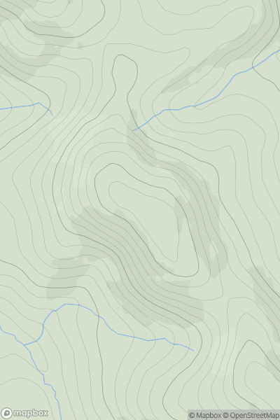 Thumbnail image for Sunnyside Hill showing contour plot for surrounding peak
