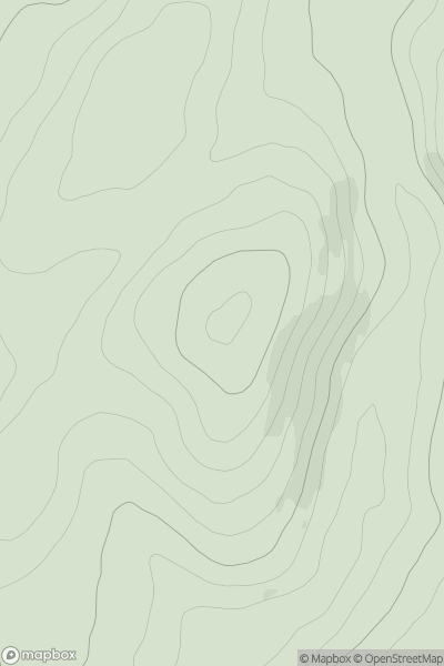 Thumbnail image for Skirling Craigs showing contour plot for surrounding peak