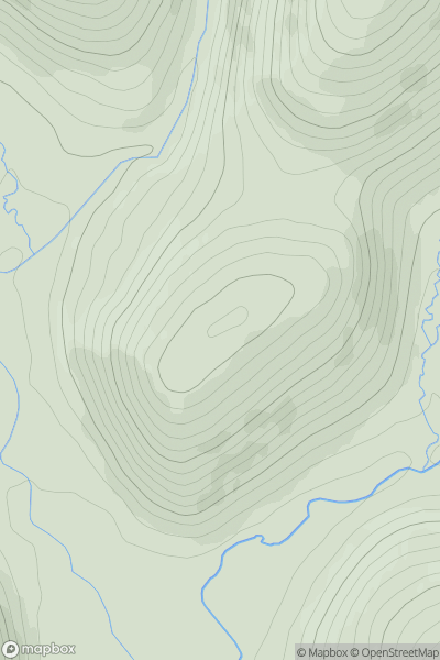 Thumbnail image for Crude Hill showing contour plot for surrounding peak