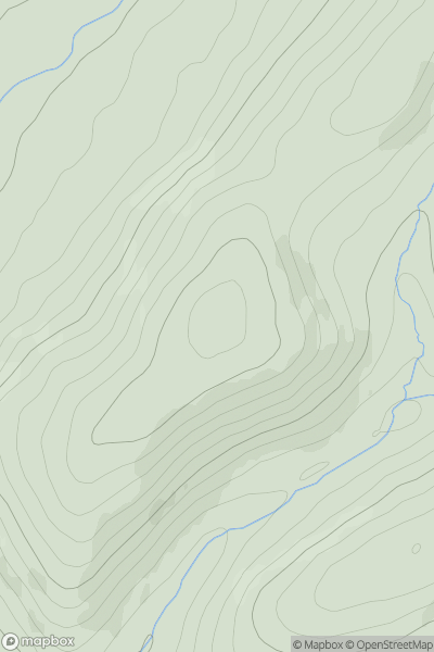 Thumbnail image for Clerk Hill showing contour plot for surrounding peak