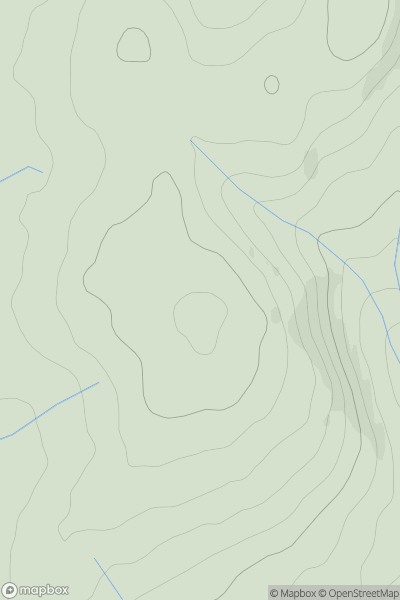 Thumbnail image for Kirtlehead Hill showing contour plot for surrounding peak