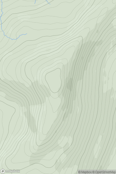 Thumbnail image for Stob Odhar showing contour plot for surrounding peak