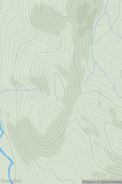Thumbnail image for Cove Hill showing contour plot for surrounding peak