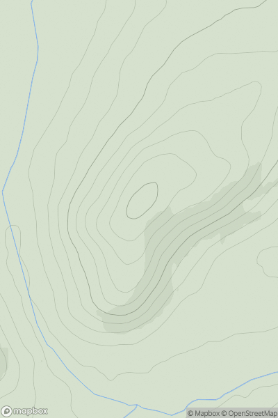Thumbnail image for Blyth Hill showing contour plot for surrounding peak