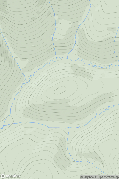 Thumbnail image for Tup Knowe showing contour plot for surrounding peak
