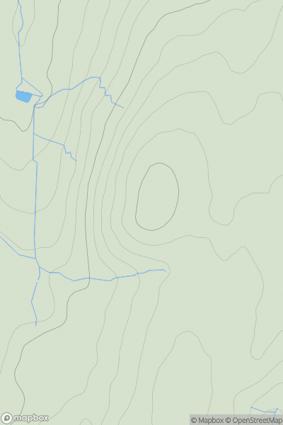 Thumbnail image for Shibden Hill showing contour plot for surrounding peak