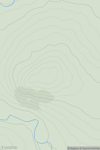 Thumbnail image for Southdean Fort showing contour plot for surrounding peak
