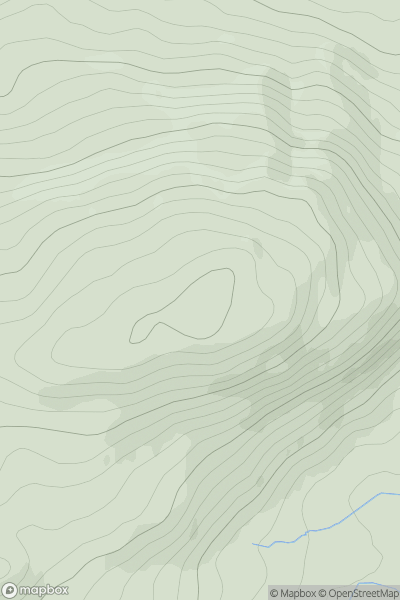 Thumbnail image for Meall Chomraidh showing contour plot for surrounding peak