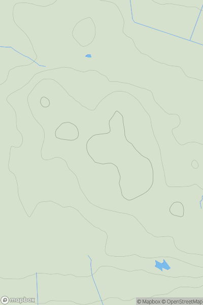 Thumbnail image for Cant Hills showing contour plot for surrounding peak