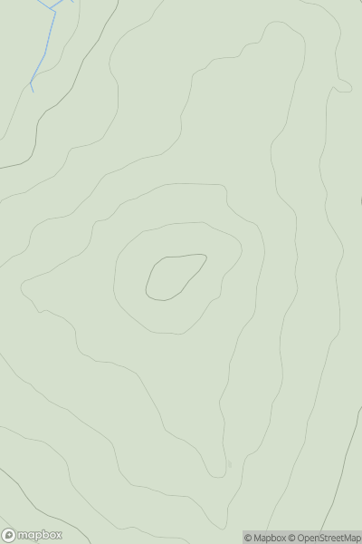 Thumbnail image for Jeaniefield Hill showing contour plot for surrounding peak