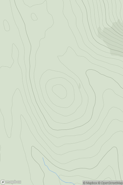 Thumbnail image for Hind Hill showing contour plot for surrounding peak