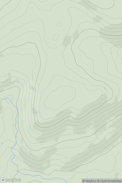 Thumbnail image for Manor Hill showing contour plot for surrounding peak