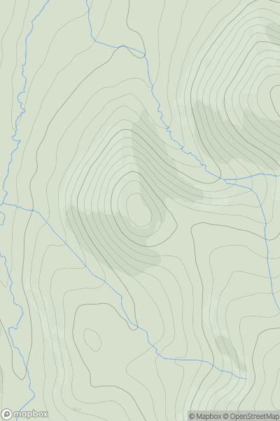 Thumbnail image for Green Humbleton showing contour plot for surrounding peak