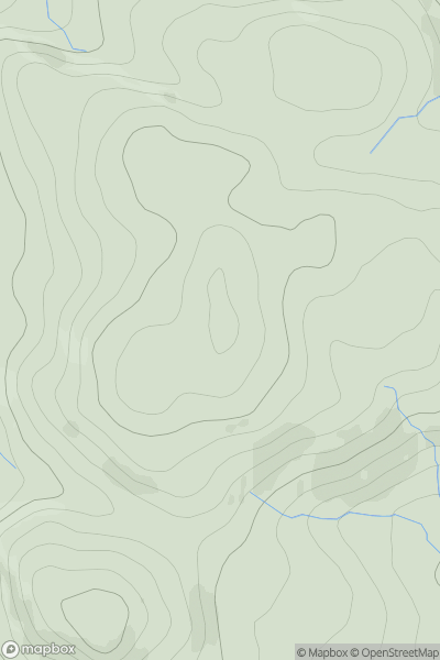 Thumbnail image for Beinn na Lice showing contour plot for surrounding peak
