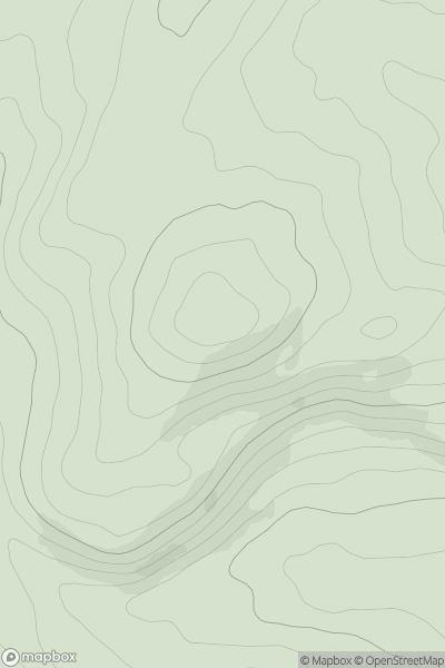 Thumbnail image for Wiltonburn Hill showing contour plot for surrounding peak