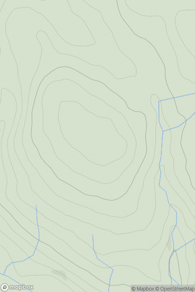 Thumbnail image for Crawthat Hill showing contour plot for surrounding peak
