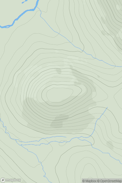 Thumbnail image for Shereburgh showing contour plot for surrounding peak