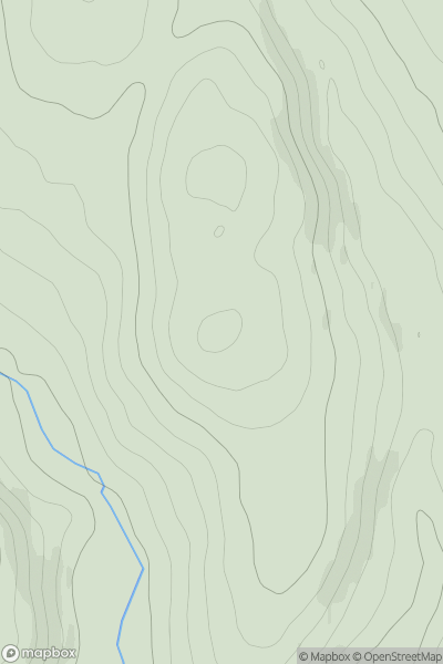 Thumbnail image for Todshaw Hill showing contour plot for surrounding peak