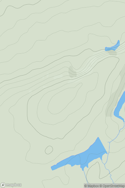 Thumbnail image for Warklaw Hill showing contour plot for surrounding peak