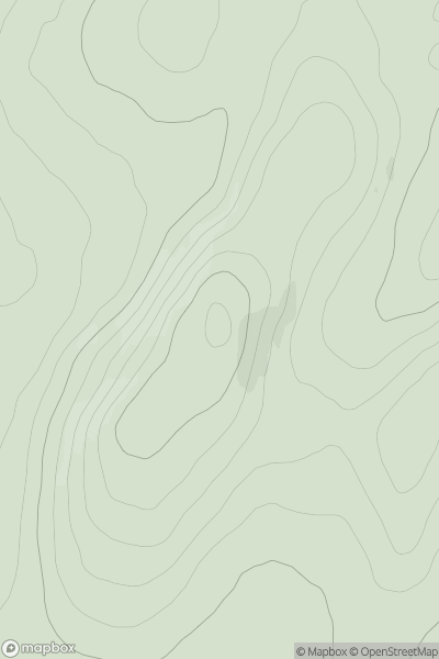 Thumbnail image for Broomhillbank Hill showing contour plot for surrounding peak
