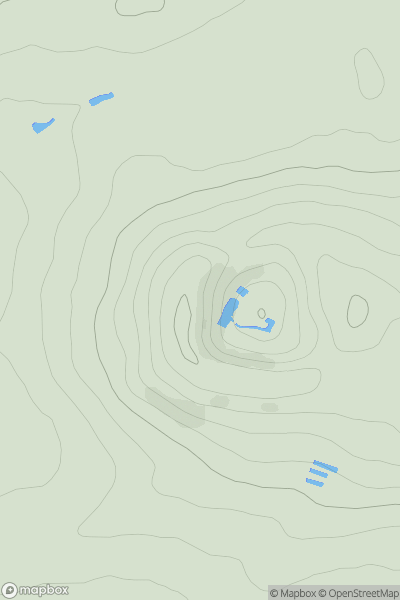 Thumbnail image for Redpath Hill showing contour plot for surrounding peak