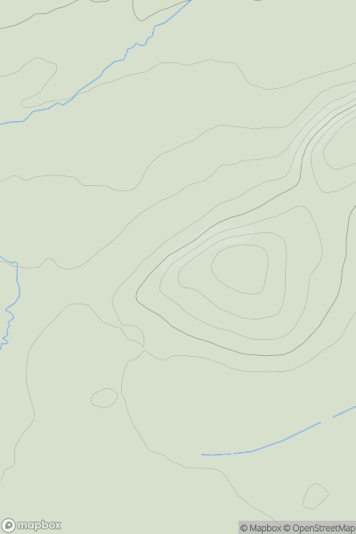 Thumbnail image for Kaimes Hill showing contour plot for surrounding peak