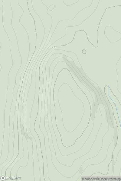 Thumbnail image for Blaze Hill showing contour plot for surrounding peak