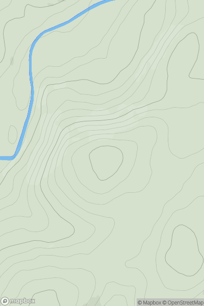 Thumbnail image for Whitchesters Hill showing contour plot for surrounding peak