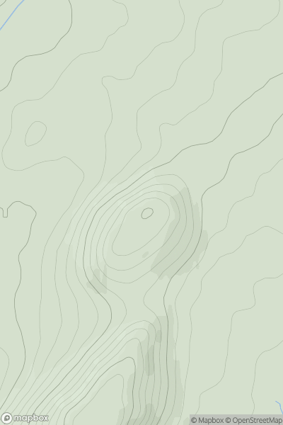 Thumbnail image for Minto Hills North Top showing contour plot for surrounding peak