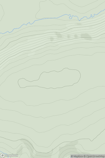 Thumbnail image for Ewieside Hill showing contour plot for surrounding peak