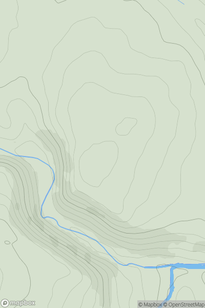 Thumbnail image for Shannabank Hill showing contour plot for surrounding peak