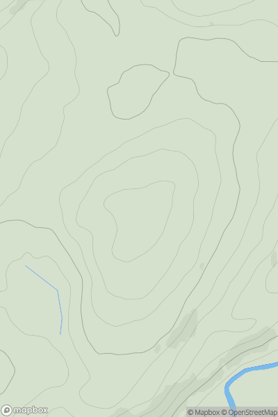 Thumbnail image for Branxholm Braes showing contour plot for surrounding peak