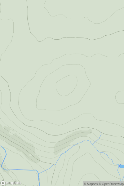 Thumbnail image for Dolphinston Moor showing contour plot for surrounding peak