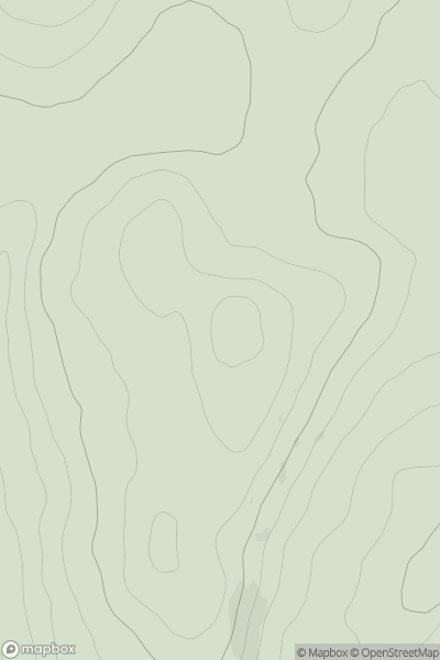 Thumbnail image for Newbigging Hill showing contour plot for surrounding peak