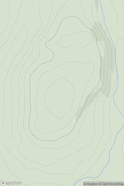 Thumbnail image for Paddockhole Hill showing contour plot for surrounding peak