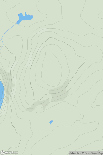 Thumbnail image for Bemersyde Hill showing contour plot for surrounding peak