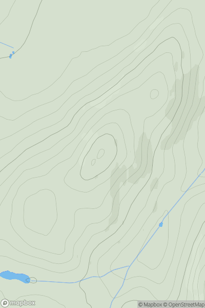Thumbnail image for Morebattle Hill showing contour plot for surrounding peak