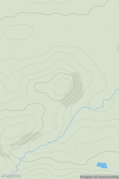 Thumbnail image for Tripslaw Hill showing contour plot for surrounding peak