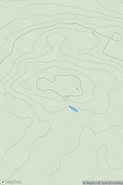 Thumbnail image for Braid Hills showing contour plot for surrounding peak