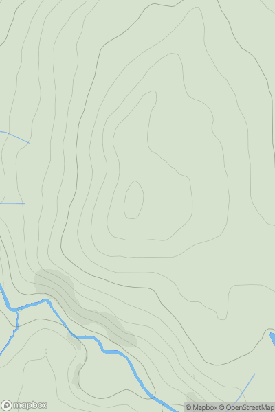 Thumbnail image for Littledeanlees Hill showing contour plot for surrounding peak