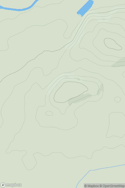 Thumbnail image for Wester Craiglockhart Hill showing contour plot for surrounding peak